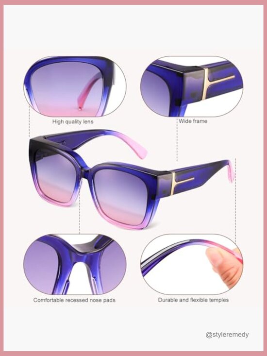 Polarized Fit Over Glasses Sunglasses UV400 Protection Oversized main image 6